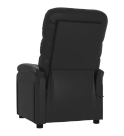 Fauteuil inclinable électrique Noir Similicuir