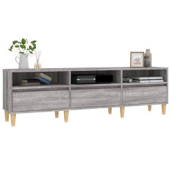 Meuble TV Sonoma gris 150x30x44,5 cm bois d'ingénierie