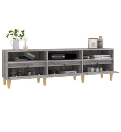 Meuble TV Sonoma gris 150x30x44,5 cm bois d'ingénierie