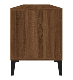 Meuble TV chêne marron 100x34,5x44,5 cm bois d'ingénierie