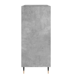 Armoire à disques gris béton 84,5x38x89 cm bois d'ingénierie