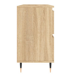 Armoire salle de bain chêne sonoma 80x33x60cm bois d'ingénierie