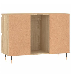 Armoire salle de bain chêne sonoma 80x33x60cm bois d'ingénierie