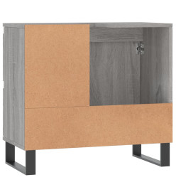 Armoire de bain sonoma gris 65x33x60 cm bois d'ingénierie