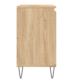 Armoire de bain chêne sonoma 58x33x60 cm bois d'ingénierie