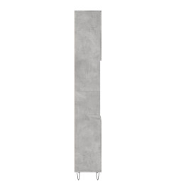 Armoire de salle de bain gris béton 30x30x190 cm