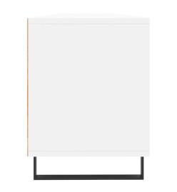 Meuble TV blanc 150x30x44,5 cm bois d'ingénierie