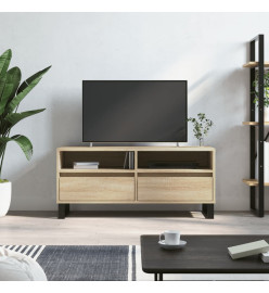 Meuble TV chêne sonoma 100x34,5x44,5 cm bois d'ingénierie