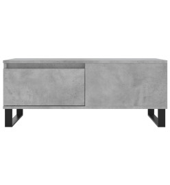 Table basse Gris béton 90x50x36,5 cm Bois d'ingénierie