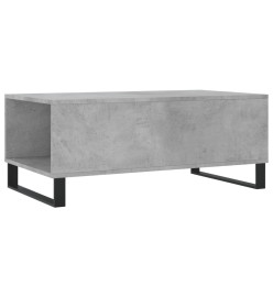 Table basse Gris béton 90x50x36,5 cm Bois d'ingénierie