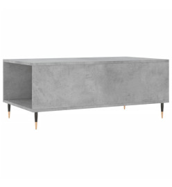 Table basse Gris béton 90x50x36,5 cm Bois d'ingénierie