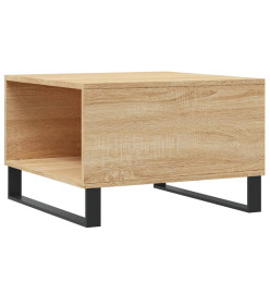 Table basse chêne sonoma 55x55x36,5 cm bois d'ingénierie