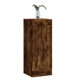 Armoire murale chêne fumé 34,5x34x90 cm bois d'ingénierie