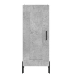 Buffet Gris béton 34,5x34x90 cm Bois d'ingénierie