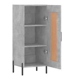 Buffet Gris béton 34,5x34x90 cm Bois d'ingénierie