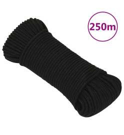 Corde de travail Noir 3 mm 250 m Polyester