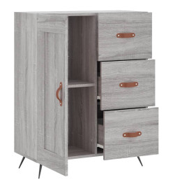 Buffet sonoma gris 69,5x34x90 cm bois d'ingénierie