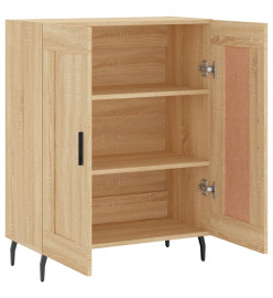 Buffet chêne sonoma 69,5x34x90 cm bois d'ingénierie