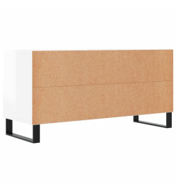 Meuble TV Blanc brillant 102x36x50 cm Bois d'ingénierie