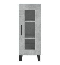 Buffet Gris béton 34,5x34x90 cm Bois d'ingénierie