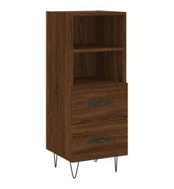 Buffet Chêne marron 34,5x34x90 cm Bois d'ingénierie