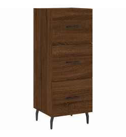 Buffet Chêne marron 34,5x34x90 cm Bois d'ingénierie