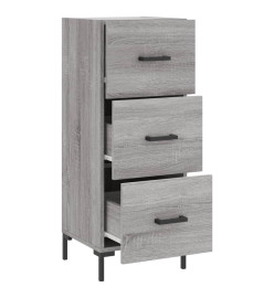 Buffet Sonoma gris 34,5x34x90 cm Bois d'ingénierie