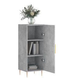 Buffet Gris béton 34,5x34x90 cm Bois d'ingénierie