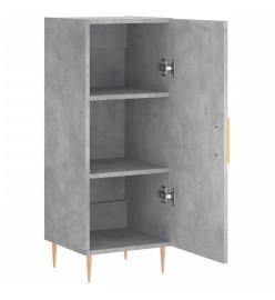 Buffet Gris béton 34,5x34x90 cm Bois d'ingénierie