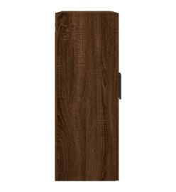 Armoire murale chêne marron 69,5x34x90 cm