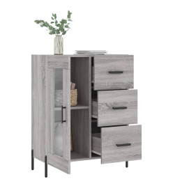 Buffet sonoma gris 69,5x34x90 cm bois d'ingénierie