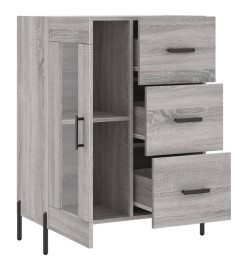 Buffet sonoma gris 69,5x34x90 cm bois d'ingénierie