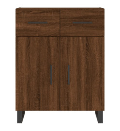 Buffet chêne marron 69,5x34x90 cm bois d'ingénierie