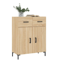 Buffet chêne sonoma 69,5x34x90 cm bois d'ingénierie