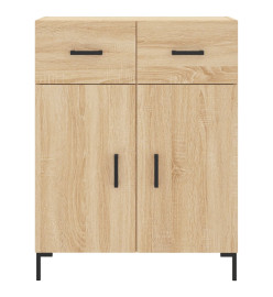 Buffet chêne sonoma 69,5x34x90 cm bois d'ingénierie