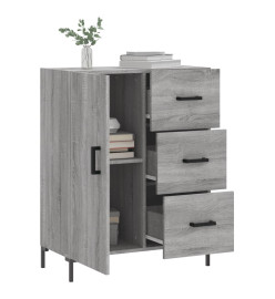 Buffet sonoma gris 69,5x34x90 cm bois d'ingénierie