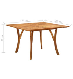 Ensemble de salle à manger de jardin 5 pcs Marron