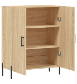 Buffet chêne sonoma 69,5x34x90 cm bois d'ingénierie