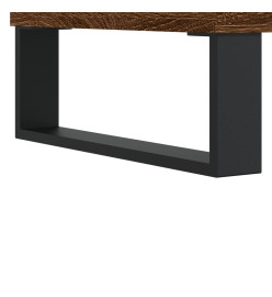 Table de chevet chêne marron 40x40x66 cm bois d'ingénierie