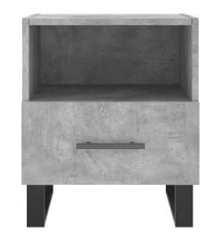 Table de chevet gris béton 40x35x47,5 cm bois d’ingénierie