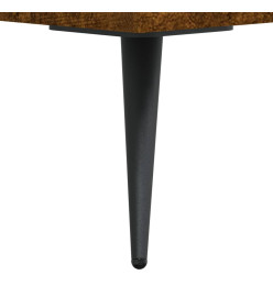 Table de chevet chêne fumé 40x35x47,5 cm bois d’ingénierie