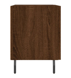 Table de chevet chêne marron 40x35x47,5 cm bois d’ingénierie