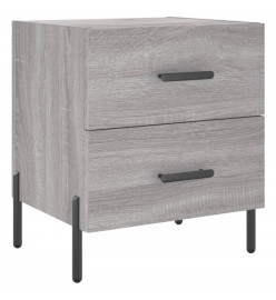 Tables de chevet 2 pcs gris sonoma 40x35x47,5 cm