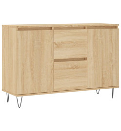 Buffet chêne sonoma 104x35x70 cm bois d'ingénierie