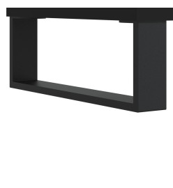 Buffet noir 57x35x70 cm bois d’ingénierie