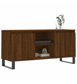 Meuble TV chêne marron 104x35x50 cm bois d'ingénierie