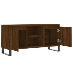 Meuble TV chêne marron 104x35x50 cm bois d'ingénierie