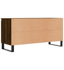 Meuble TV chêne marron 104x35x50 cm bois d'ingénierie