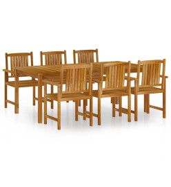 Ensemble de salle à manger de jardin 7 pcs Bois d'acacia massif