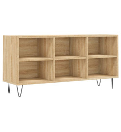 Meuble TV chêne sonoma 103,5x30x50 cm bois d'ingénierie